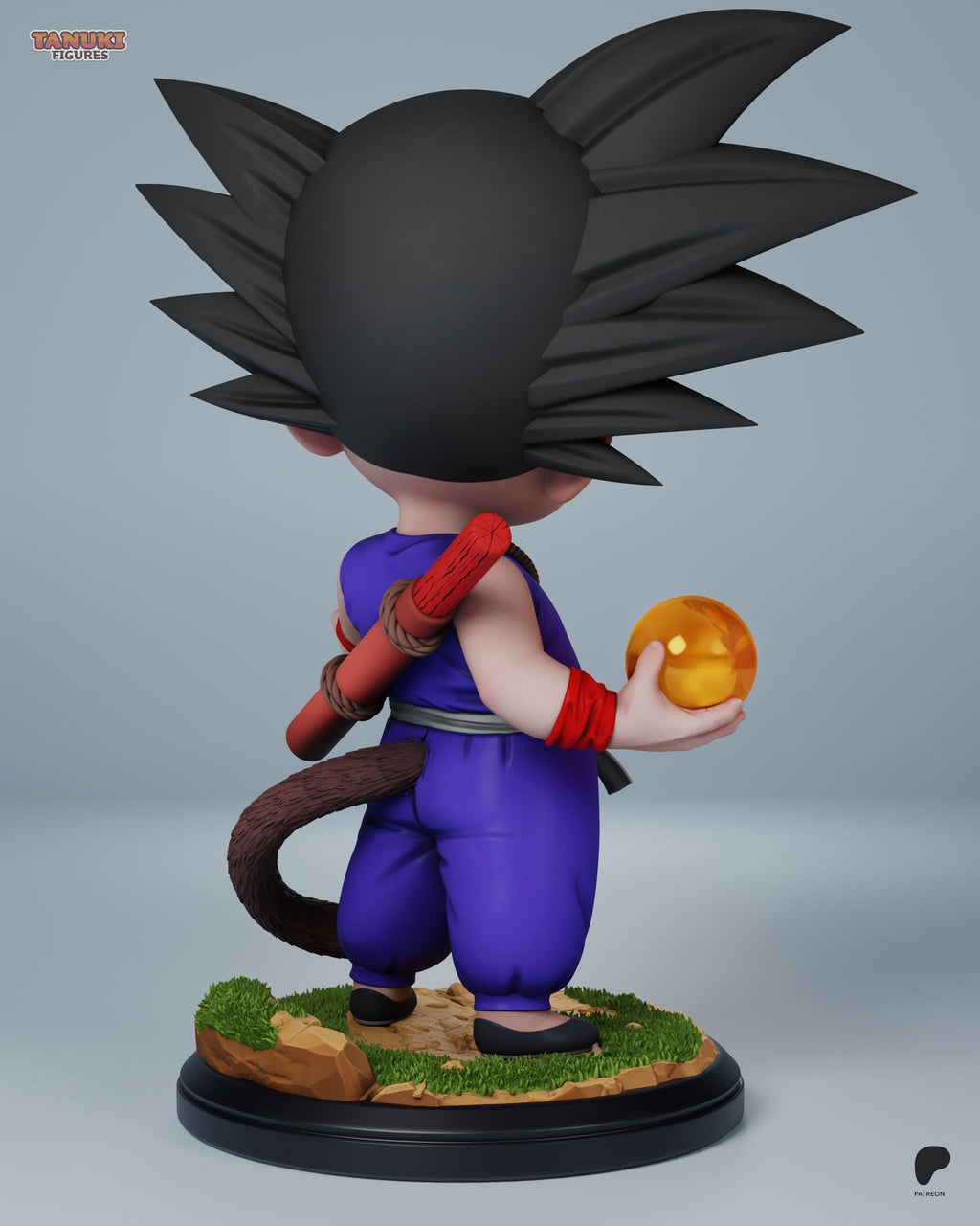 Goku (Dragon Ball) resin figure by Tanuki Figures — studio render 2
