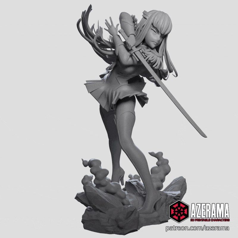 Satsuki (Kill la Kill) resin figure by Azerama — studio render 6