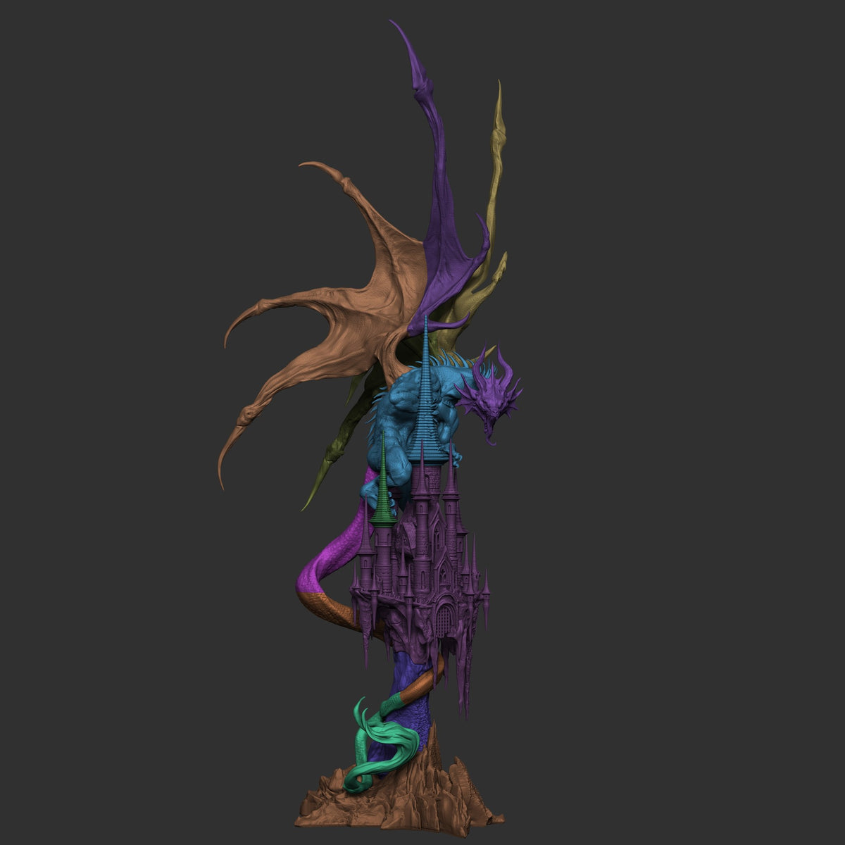 Mysterious Dragon — studio render 6