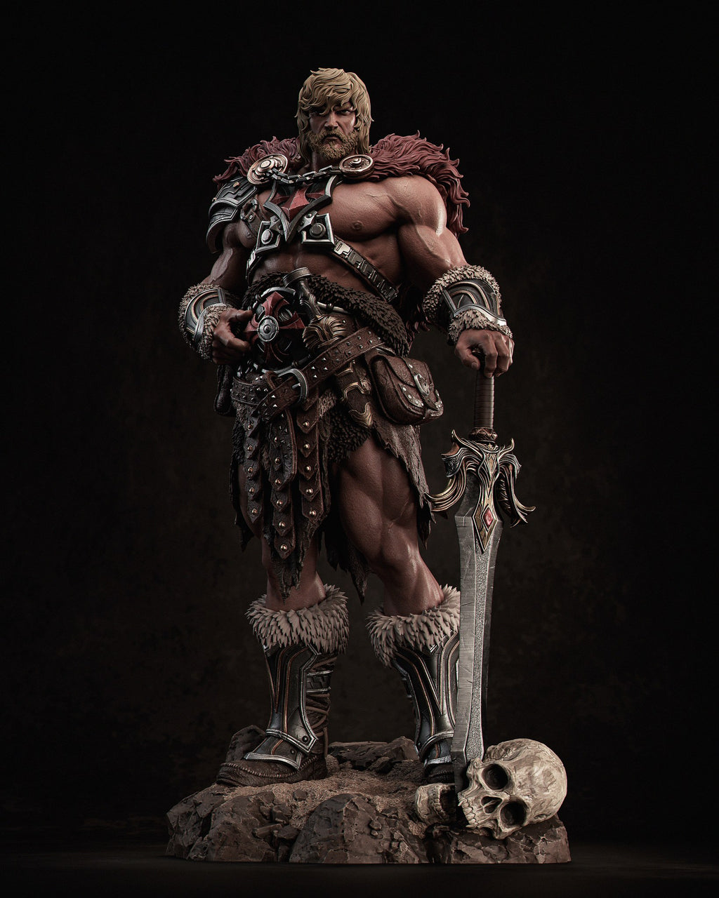 He-Man Masters of the Universe resin figure by CA 3D Studios — studio preview 2