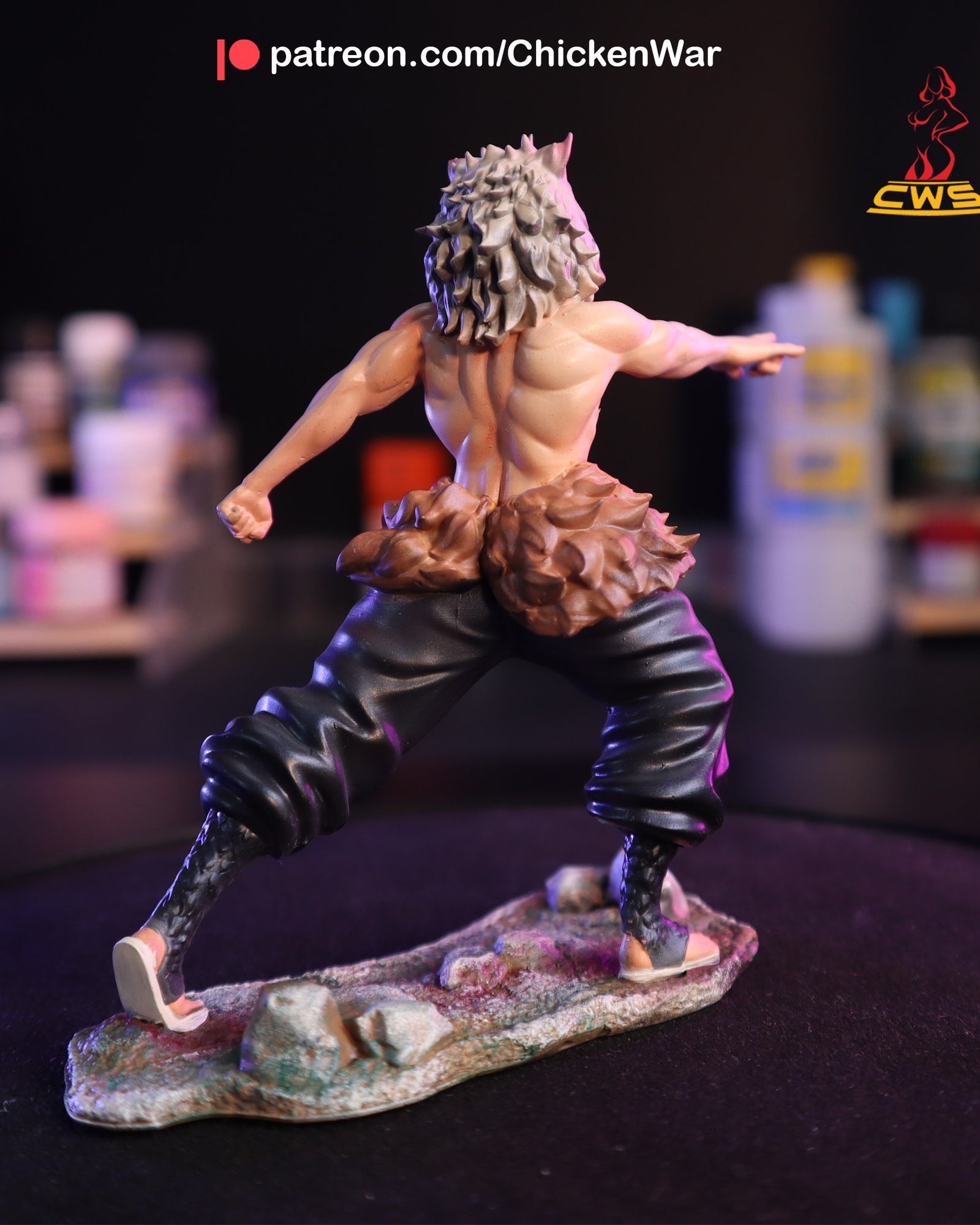 Inosuke Hashibira (Demon Slayer) resin figure by CW Studio — studio render 5