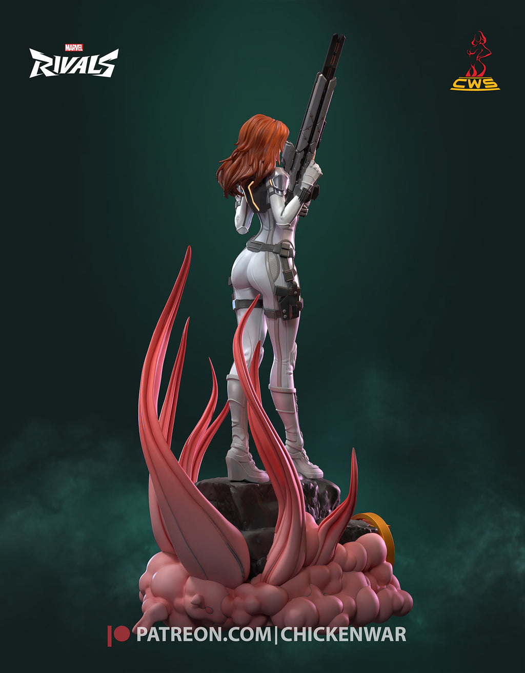 Black Widow (Marvel) resin figure by CW Studio — studio render 7