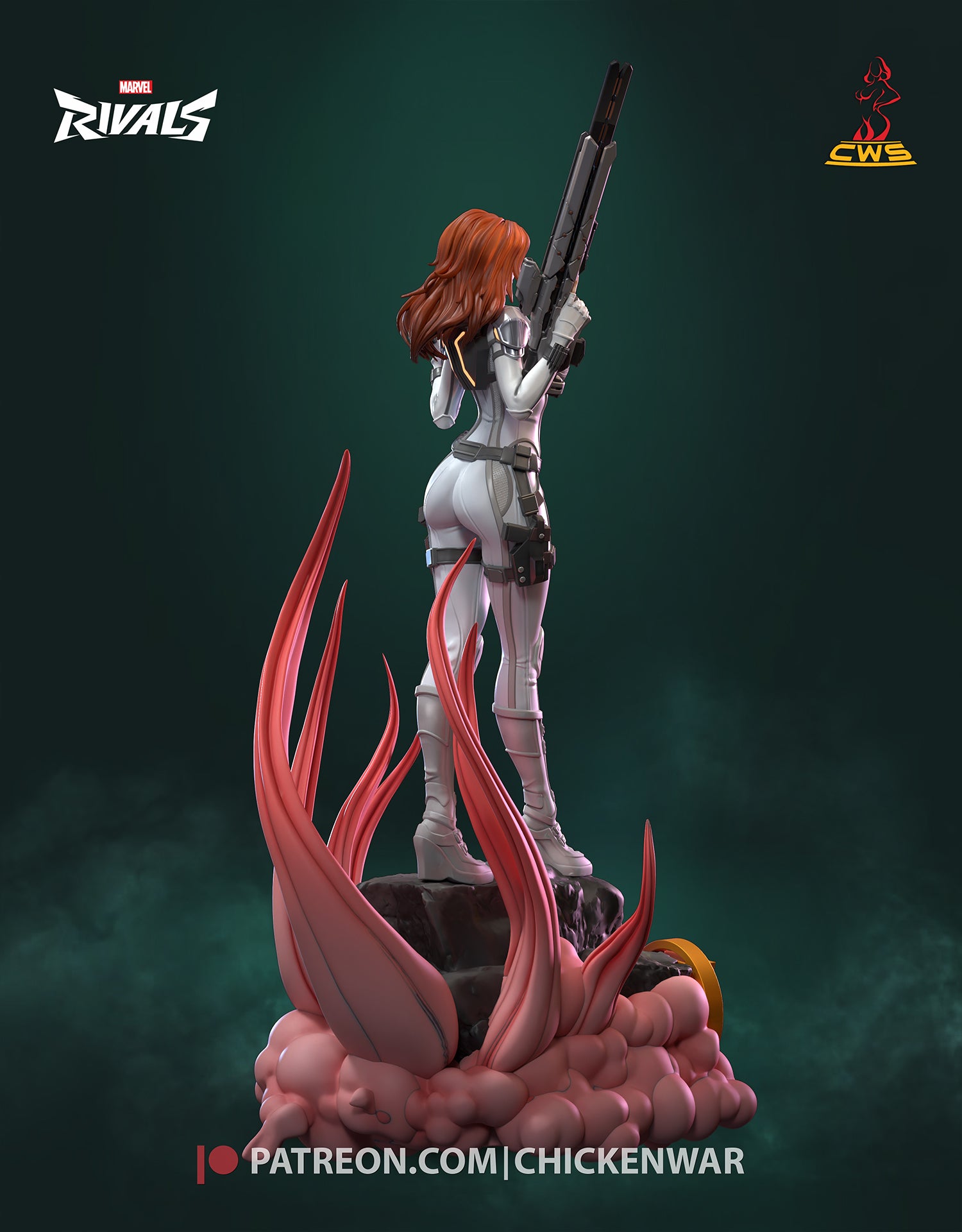 Black Widow (Marvel) resin figure by CW Studio — studio render 7