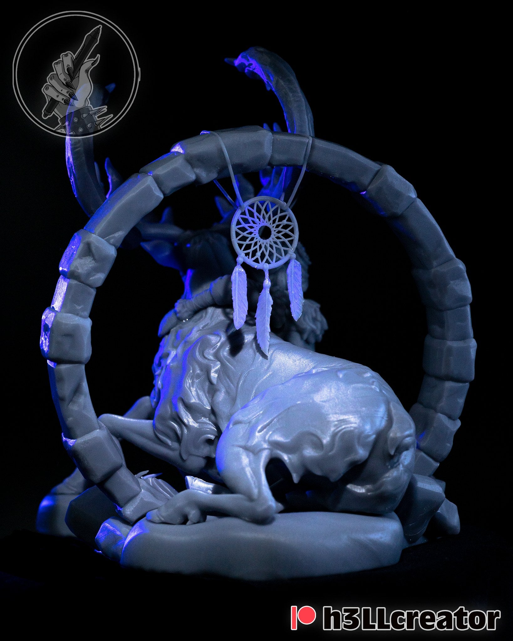 Avery and Rohan (_Original Characters) resin figure by h3LLcreator — studio render 6