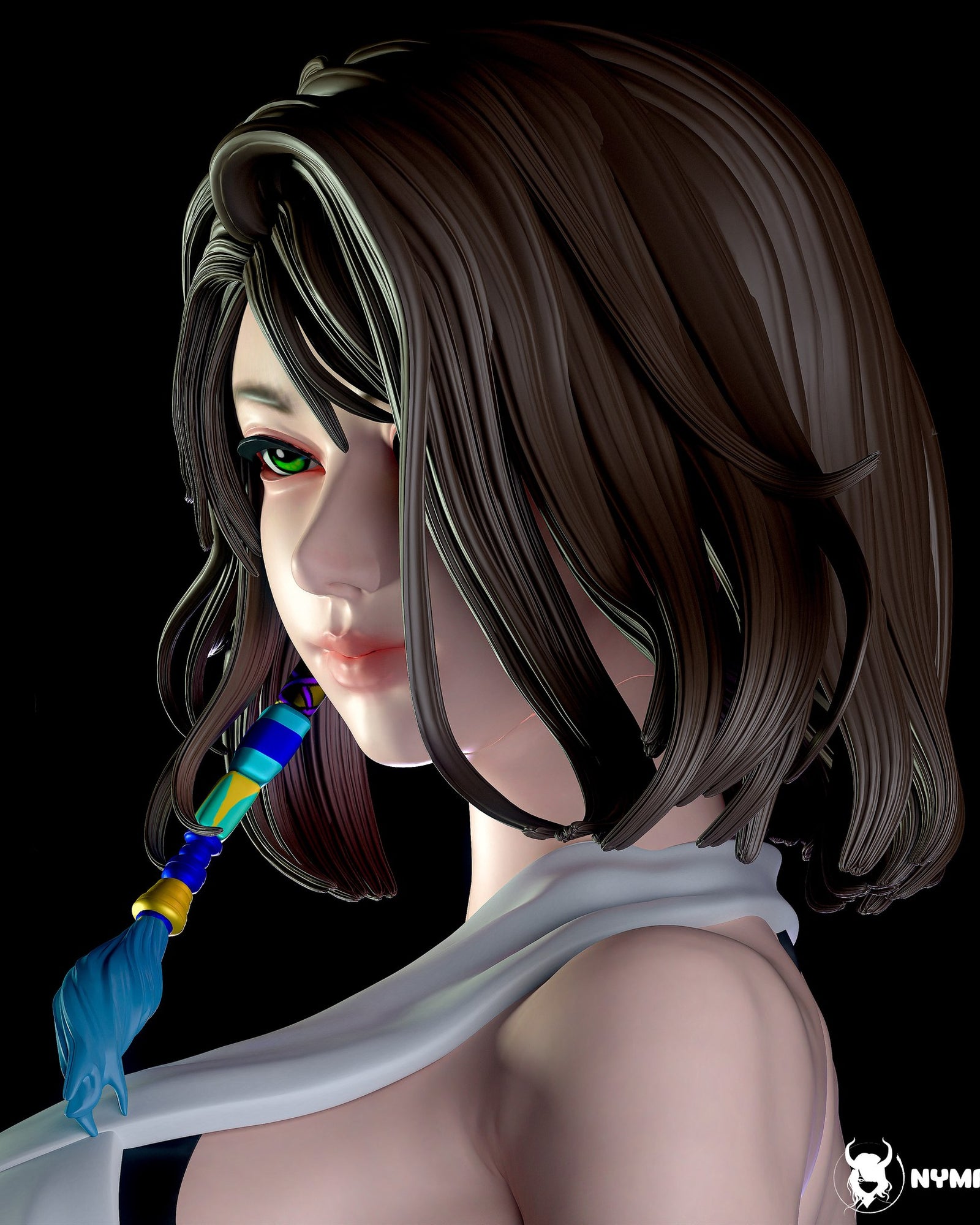 Yuna (Final Fantasy) resin figure by Nympha — studio render 5
