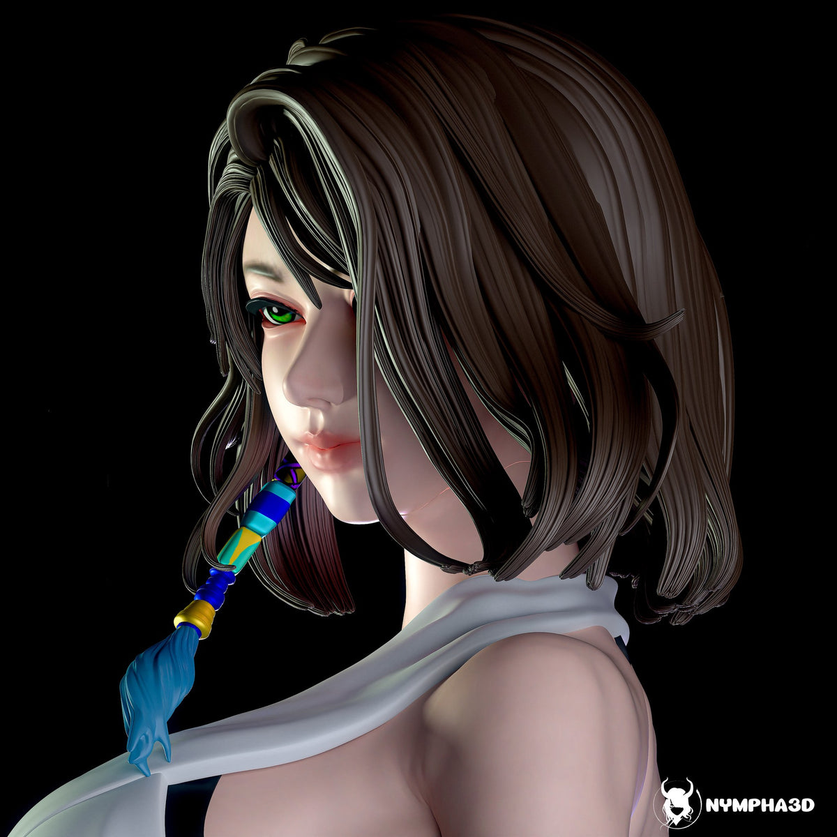 Yuna (Final Fantasy) resin figure by Nympha — studio render 5