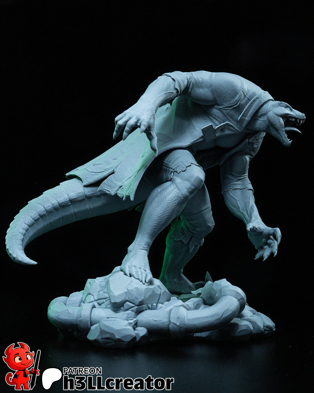 Curt Connors (Marvel) resin figure by h3LLcreator — studio render 7