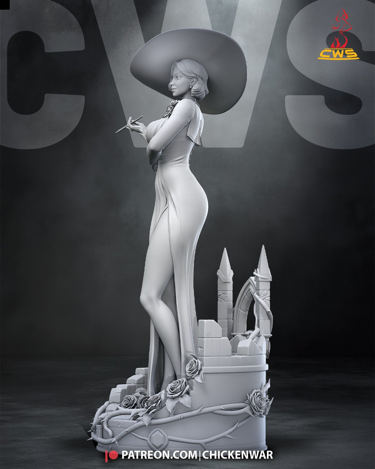 Alcina Dimitrescu (Resident Evil) resin figure by CW Studio — studio render 10