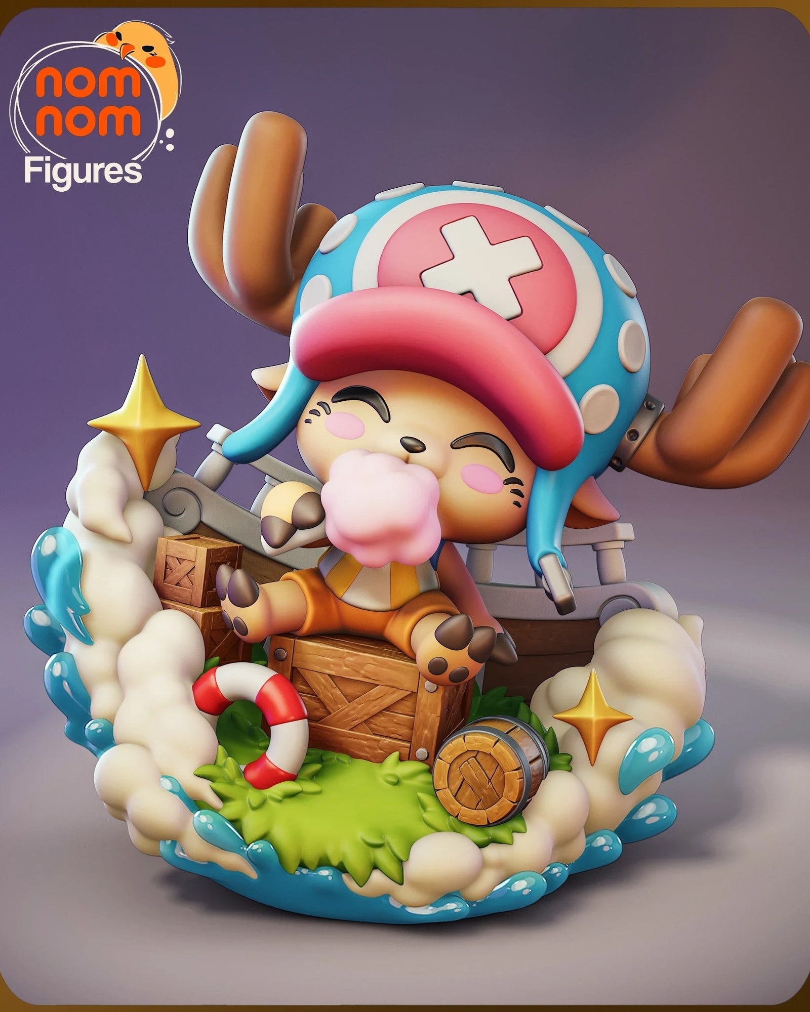 Tony Tony Chopper One Piece Chibi resin figure by NomNom Figures — studio preview 1