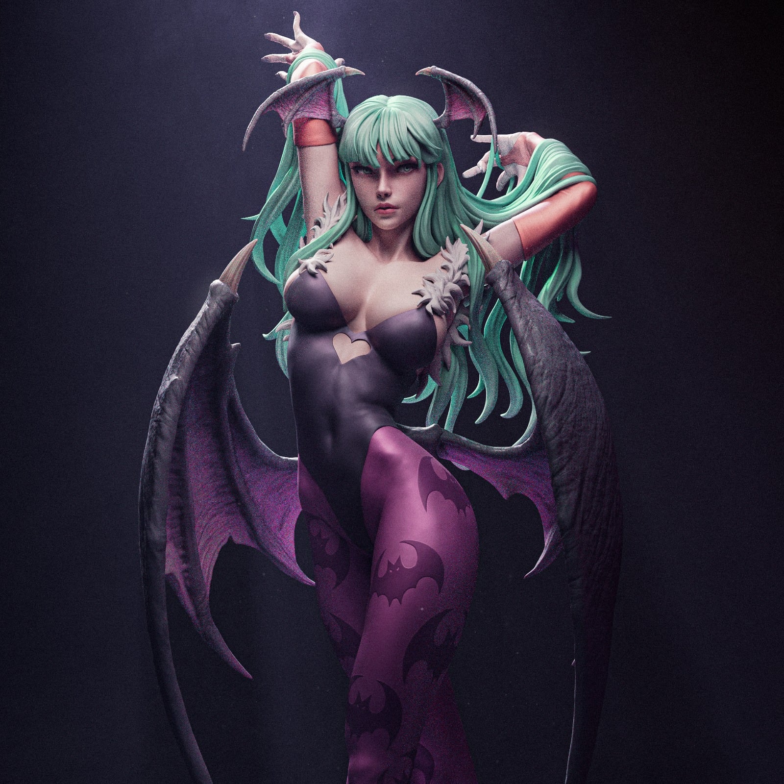 Morrigan Aensland Darkstalkers resin figure by CA 3D Studios — studio preview 2