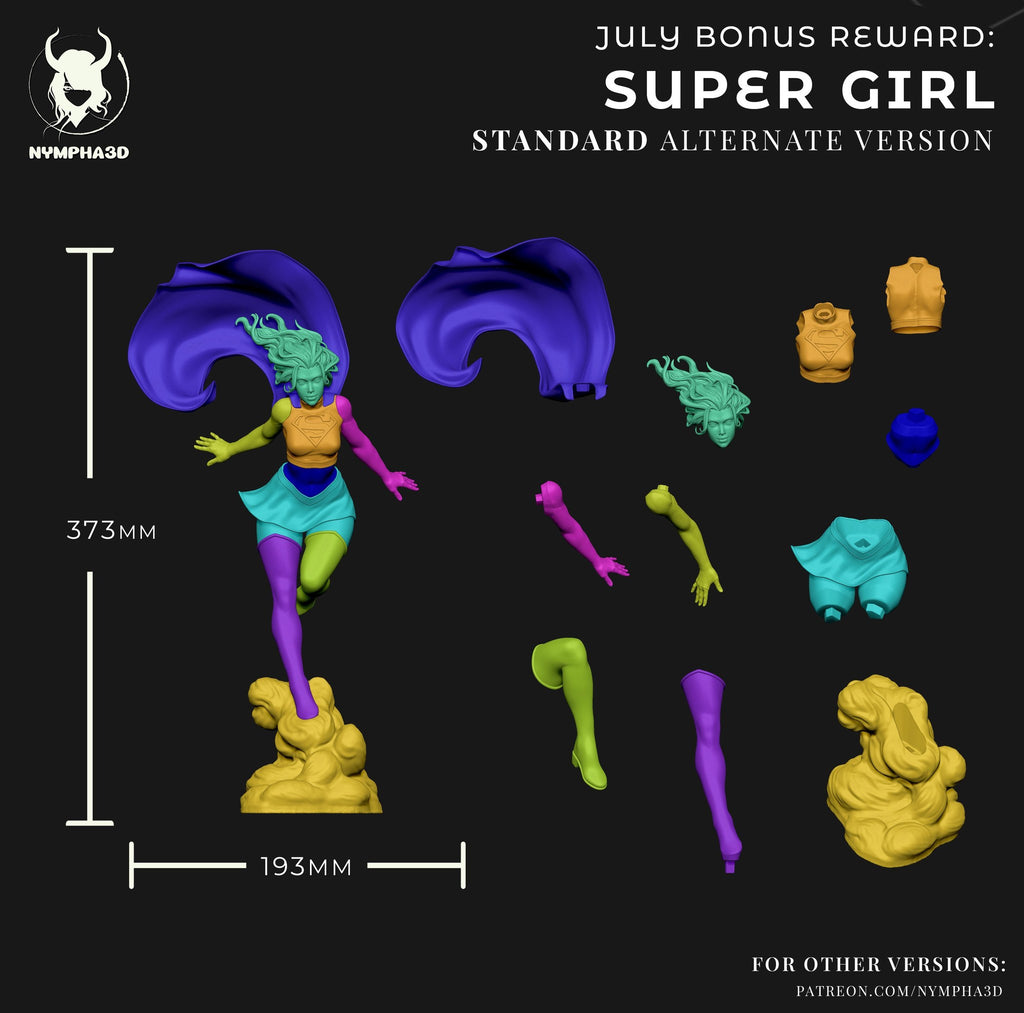 Supergirl (DC Comics) resin figure by Nympha — studio render 6