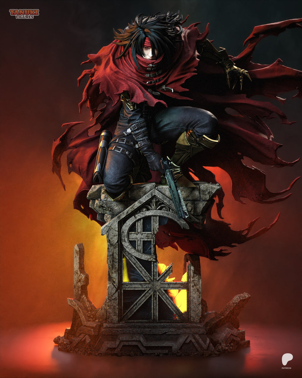 Vincent Valentine (Final Fantasy) resin figure by Tanuki Figures — studio render 1