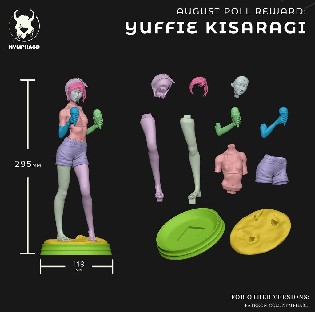 Yuffie Kisaragi (Final Fantasy) resin figure by Nympha — studio render 5