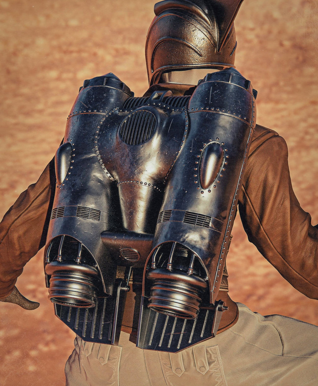 The Rocketeer (The Rocketeer) resin figure by CA 3D Studios — studio render 7