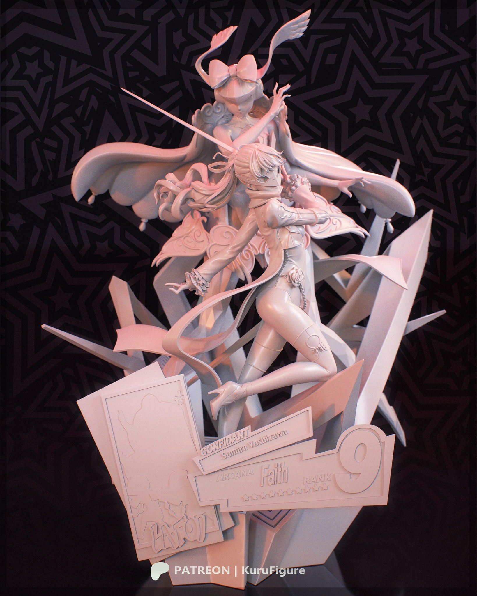 Sumire Yoshizawa (Persona 5) resin figure by Kuru Figures — studio render 7