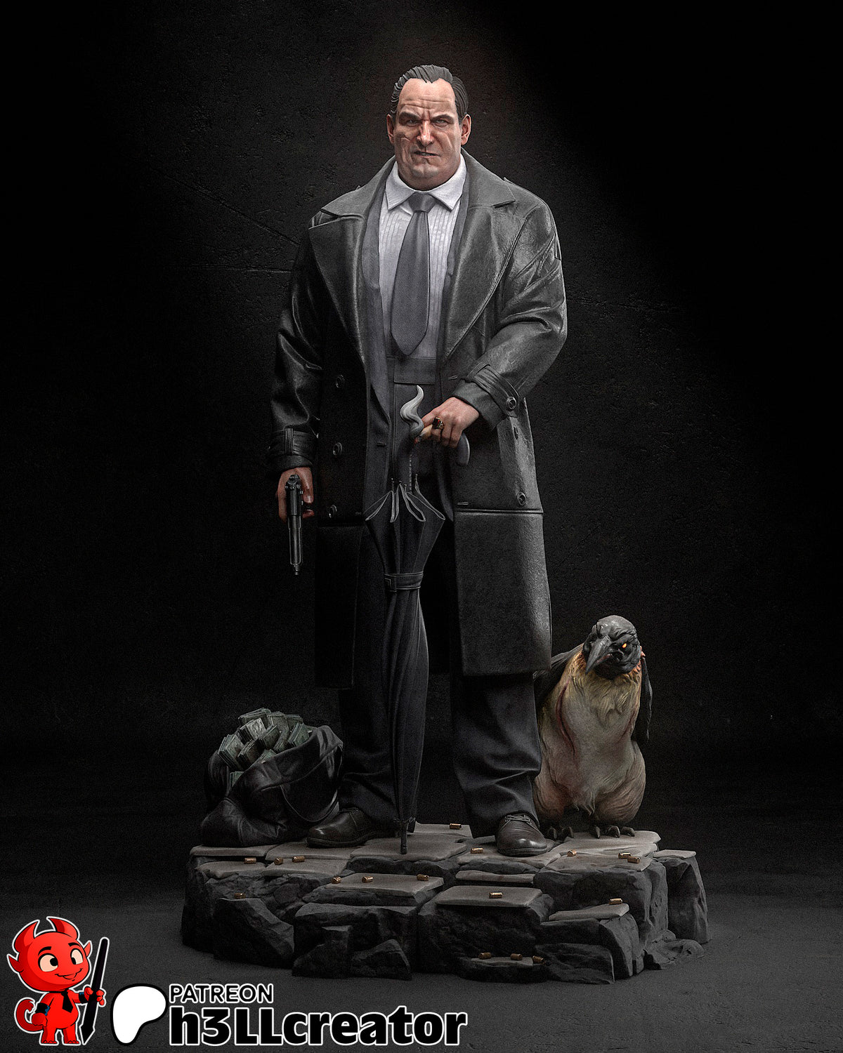 Oswald Cobb (DC) resin figure by h3LLcreator — studio render 3