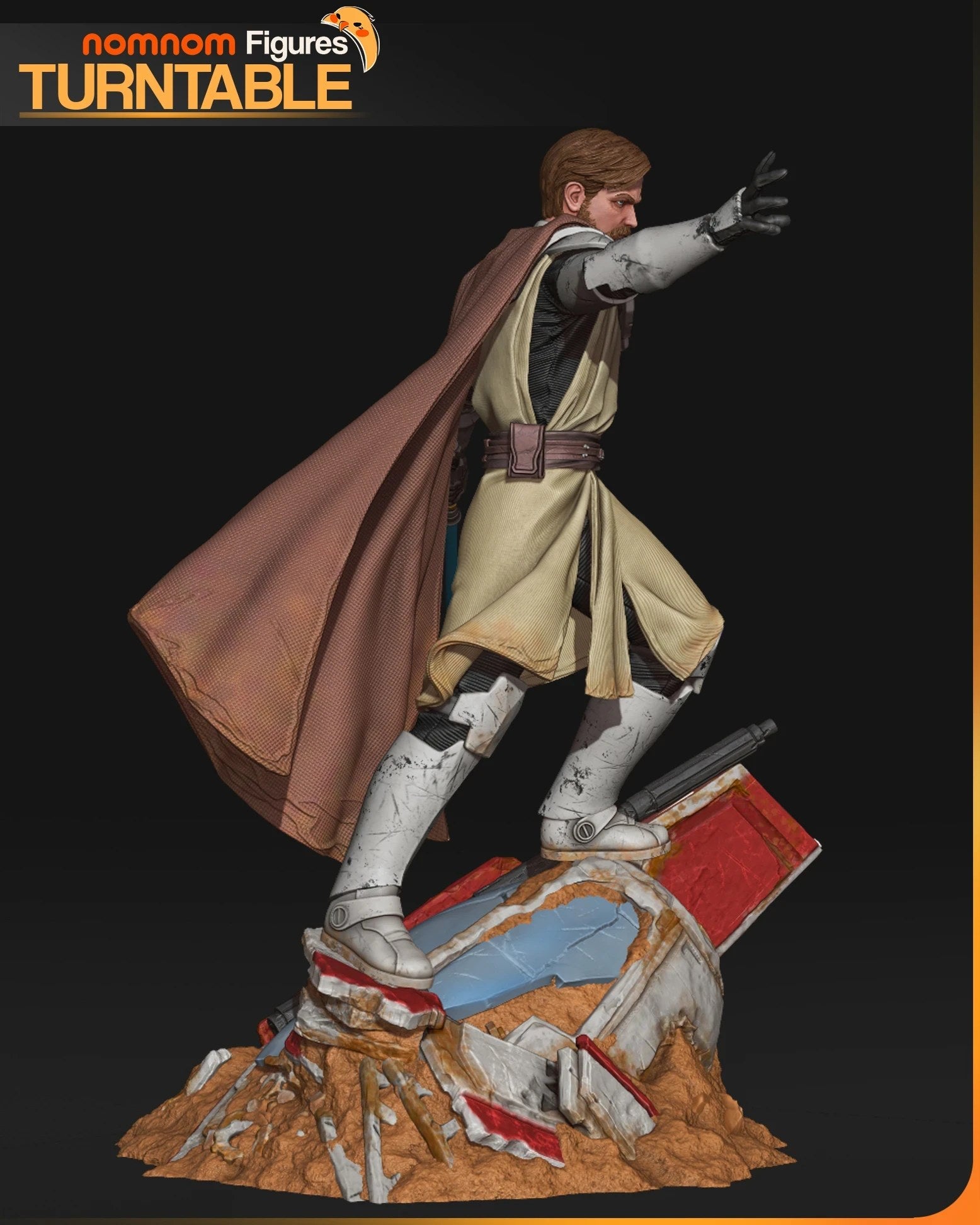 Obi-Wan Kenobi Star Wars resin figure by NomNom Figures — studio preview 4