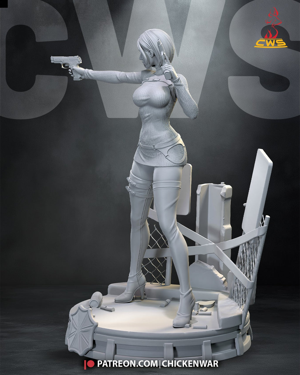 Ada Wong (Resident Evil) resin figure by CW Studio — studio render 9