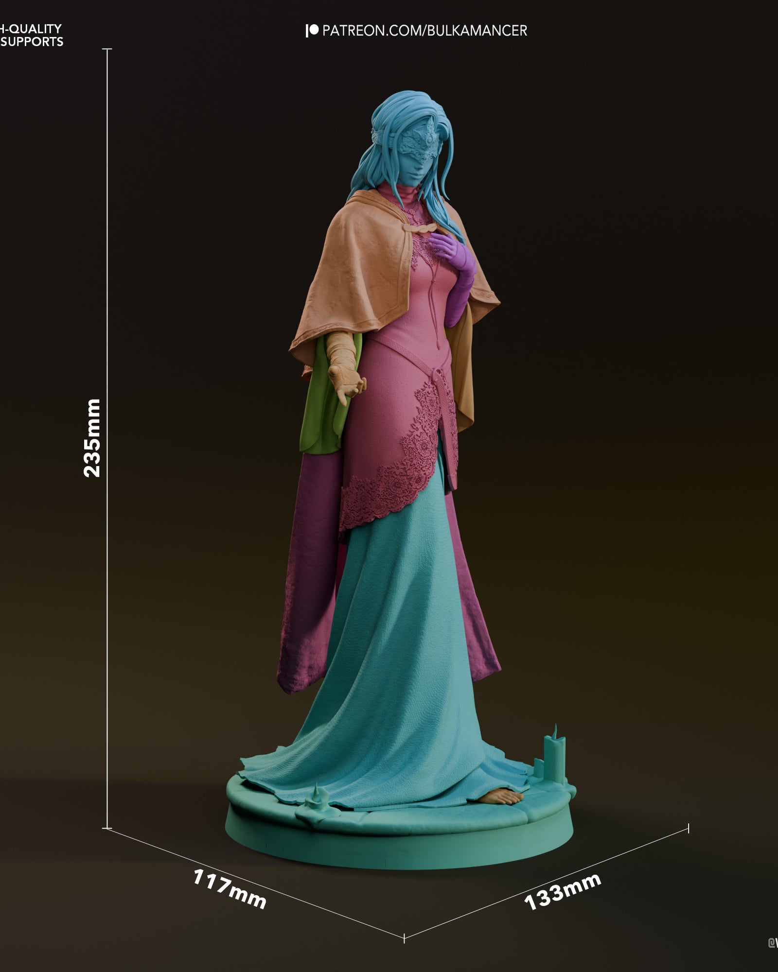 Fire Keeper (Dark Souls) resin figure by Bulkamancer — studio render 5