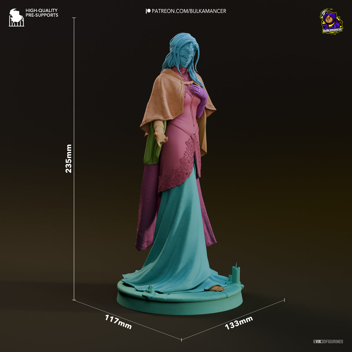Fire Keeper (Dark Souls) resin figure by Bulkamancer — studio render 5