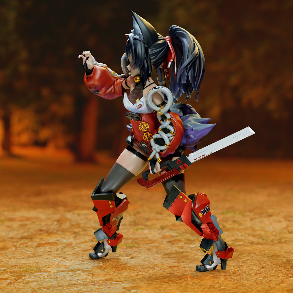 Nekomiya Mana (Zenless Zone Zero) resin figure by Tenshi Figures — studio render 5