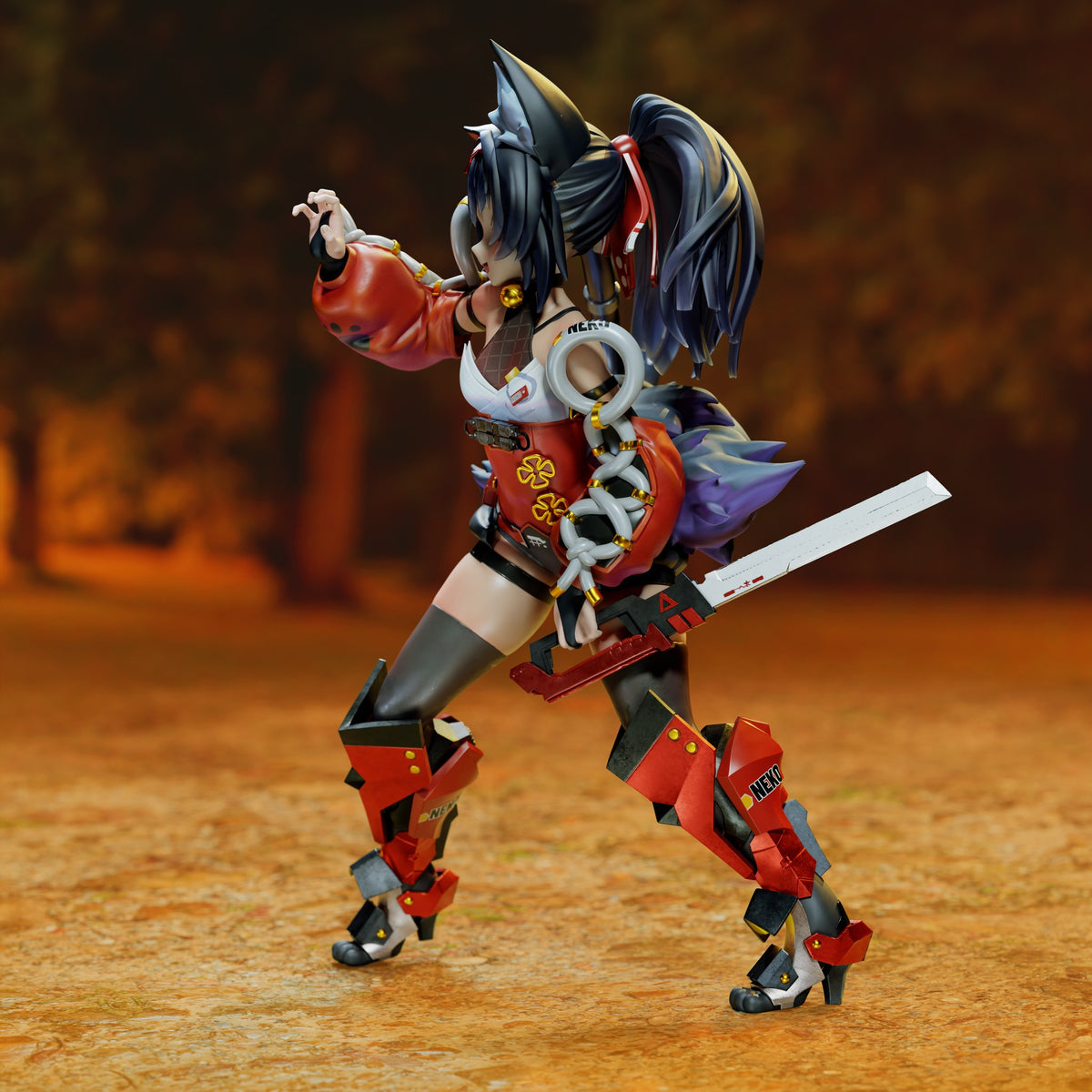 Nekomiya Mana (Zenless Zone Zero) resin figure by Tenshi Figures — studio render 5