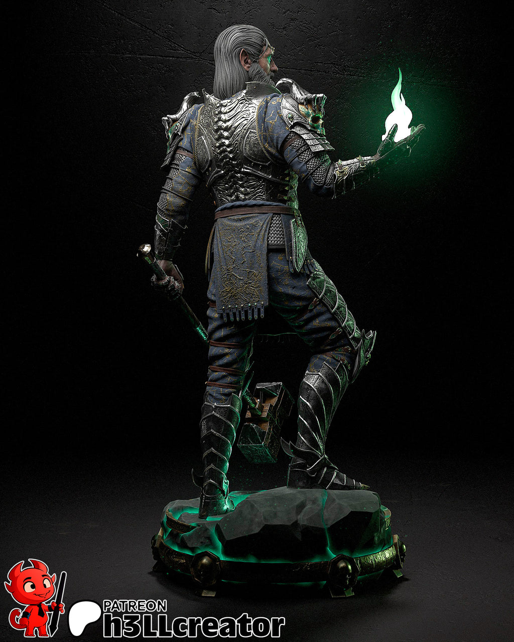 Ketheric Thorm (Baldur's Gate) resin figure by h3LLcreator — studio render 9