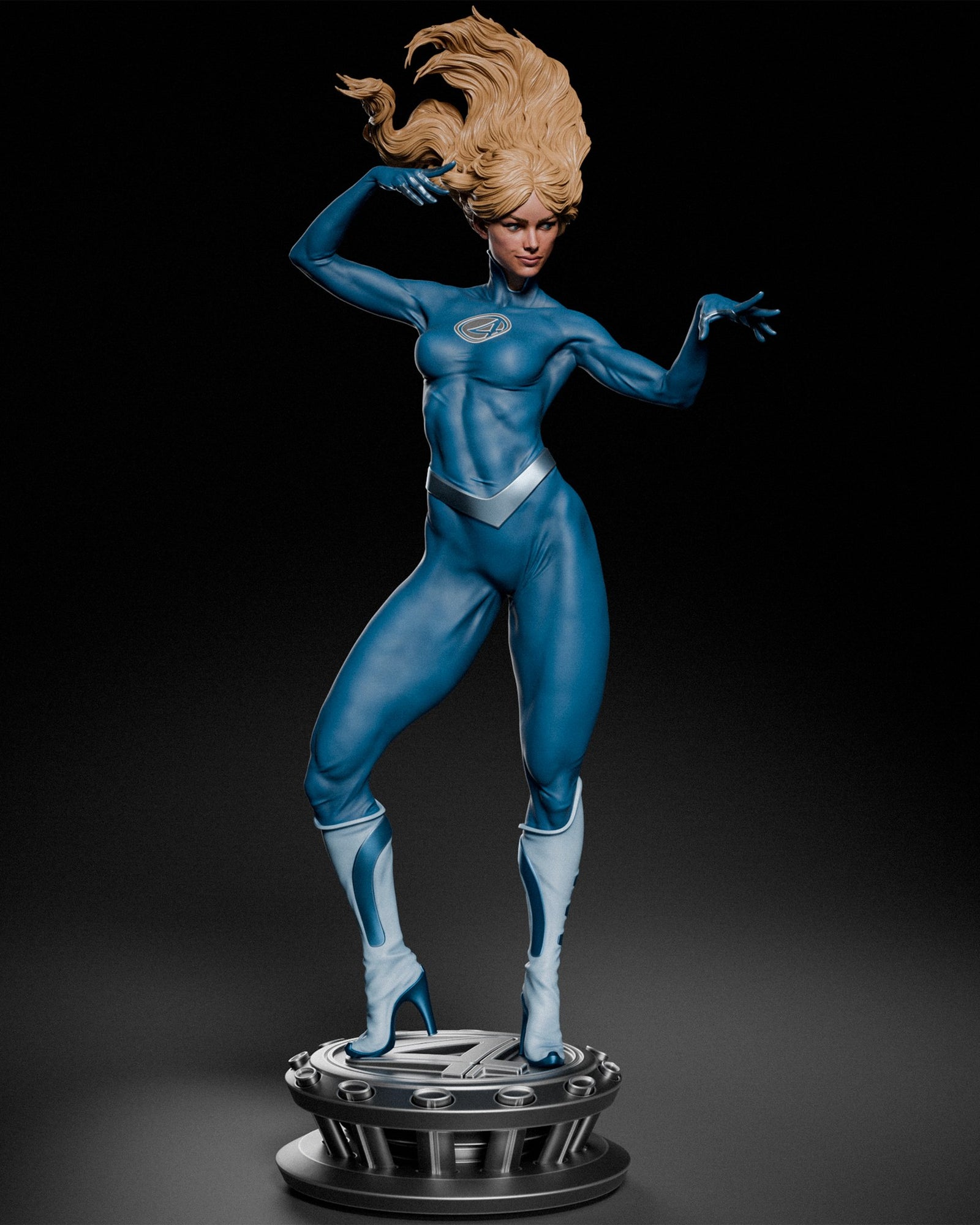Sue Storm (Marvel) resin figure by CA 3D Studios — studio render 2