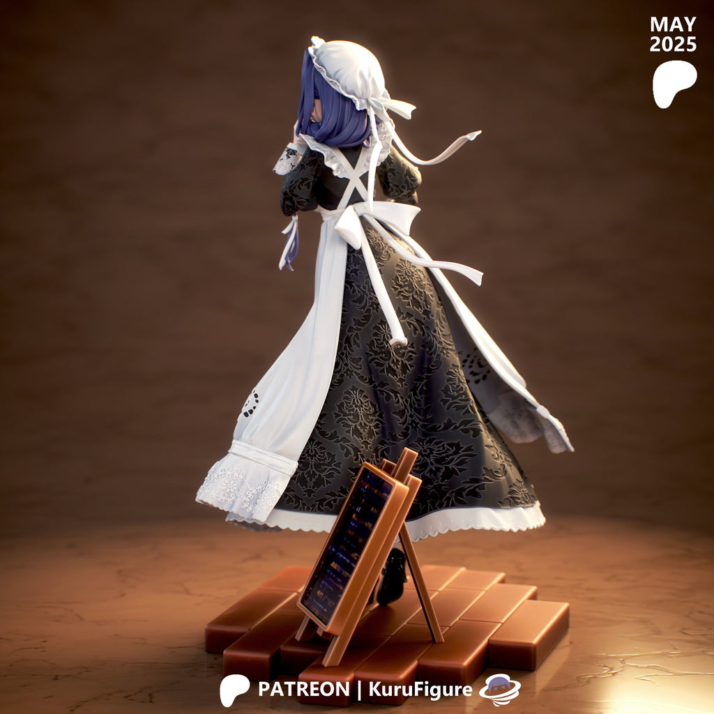 Ouro Kronii (Hololive) resin figure by Kuru Figures — studio render 3