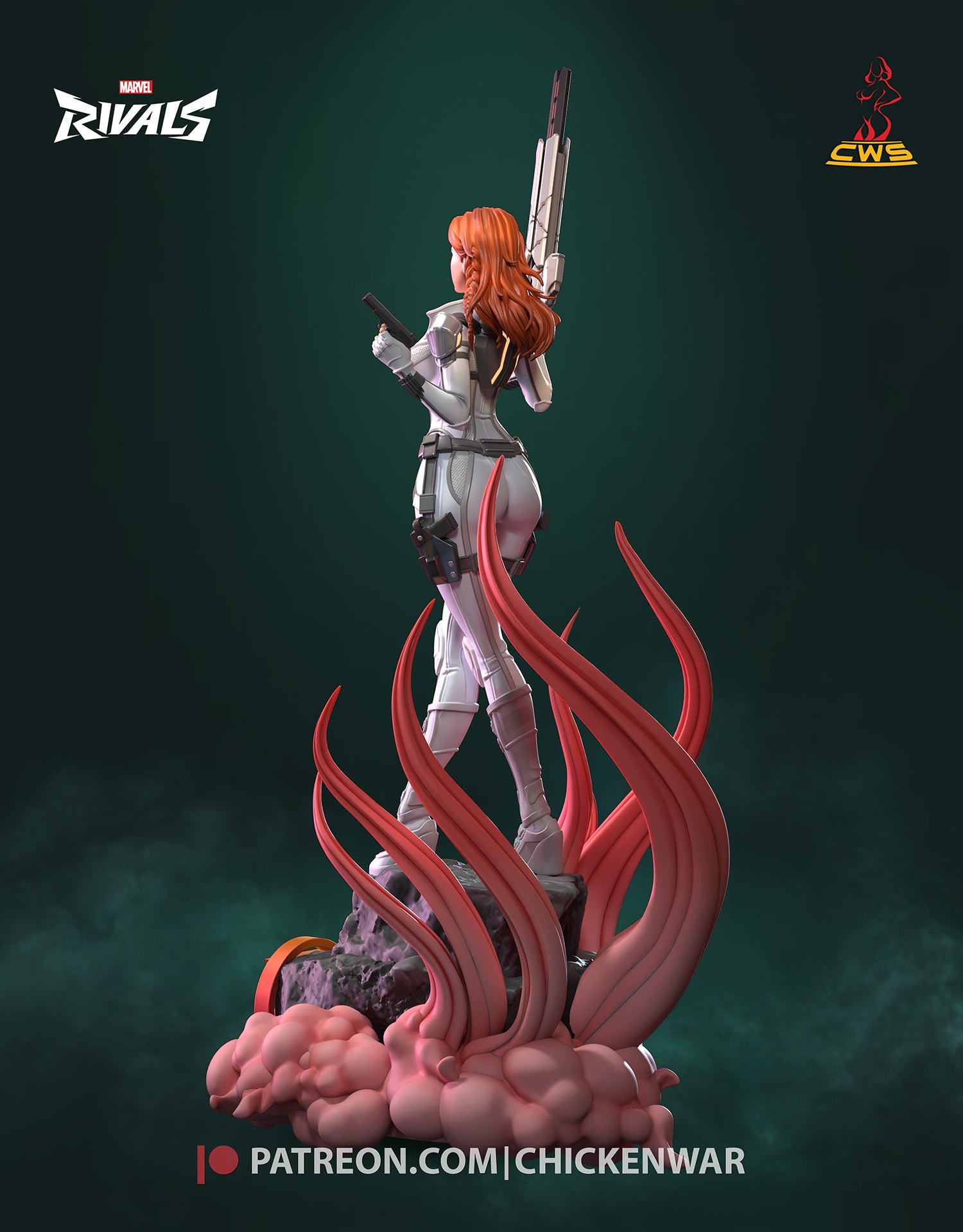 Black Widow (Marvel) resin figure by CW Studio — studio render 5