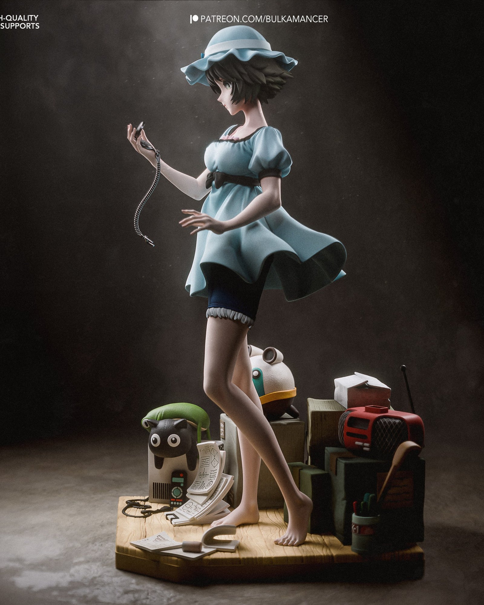 Mayuri Shiina (Steins Gate) resin figure by Bulkamancer — studio render 5
