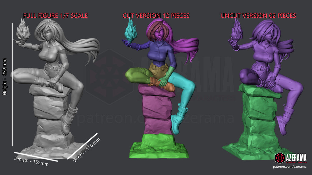 Shego (Kim Possible) resin figure by Azerama — studio render 4