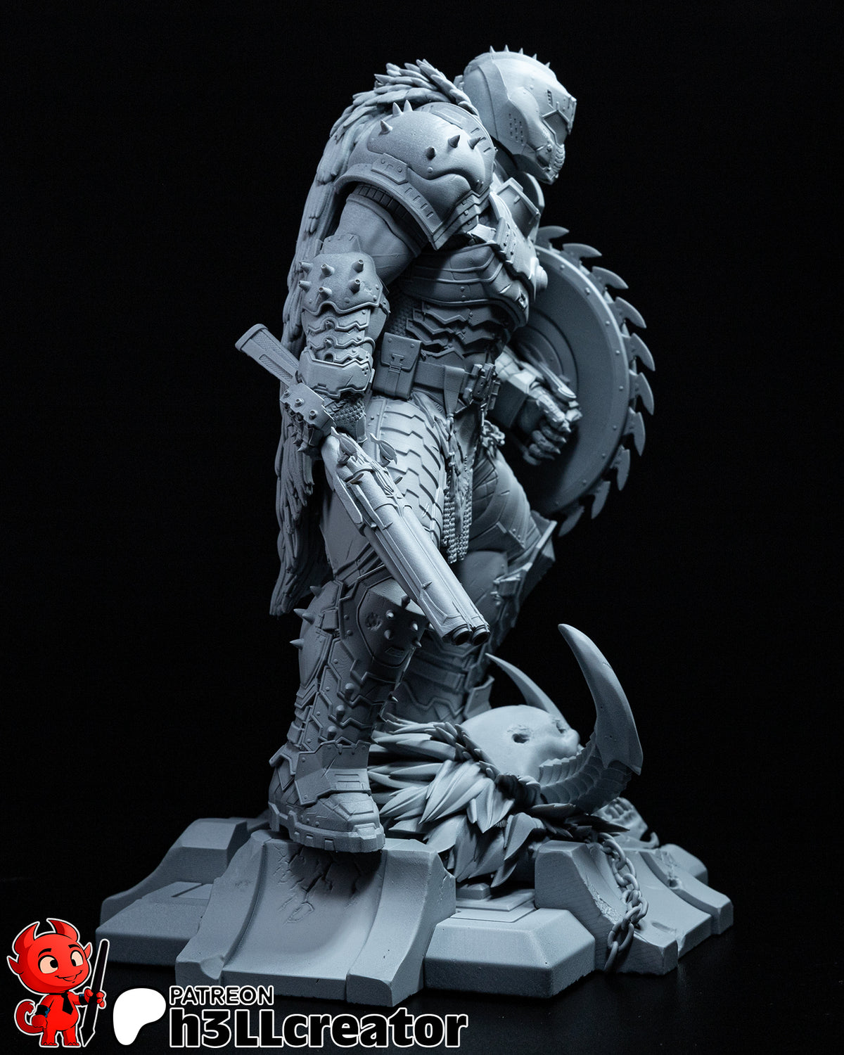 Doom Guy (Doom) resin figure by h3LLcreator — studio render 11