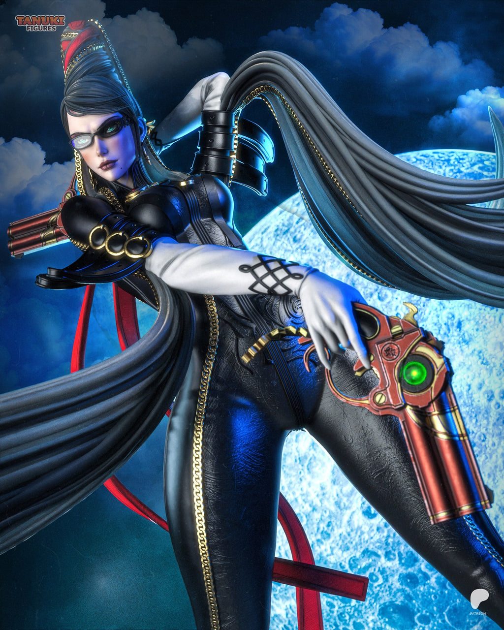 Bayonetta (Bayonetta) resin figure by Tanuki Figures — studio render 8