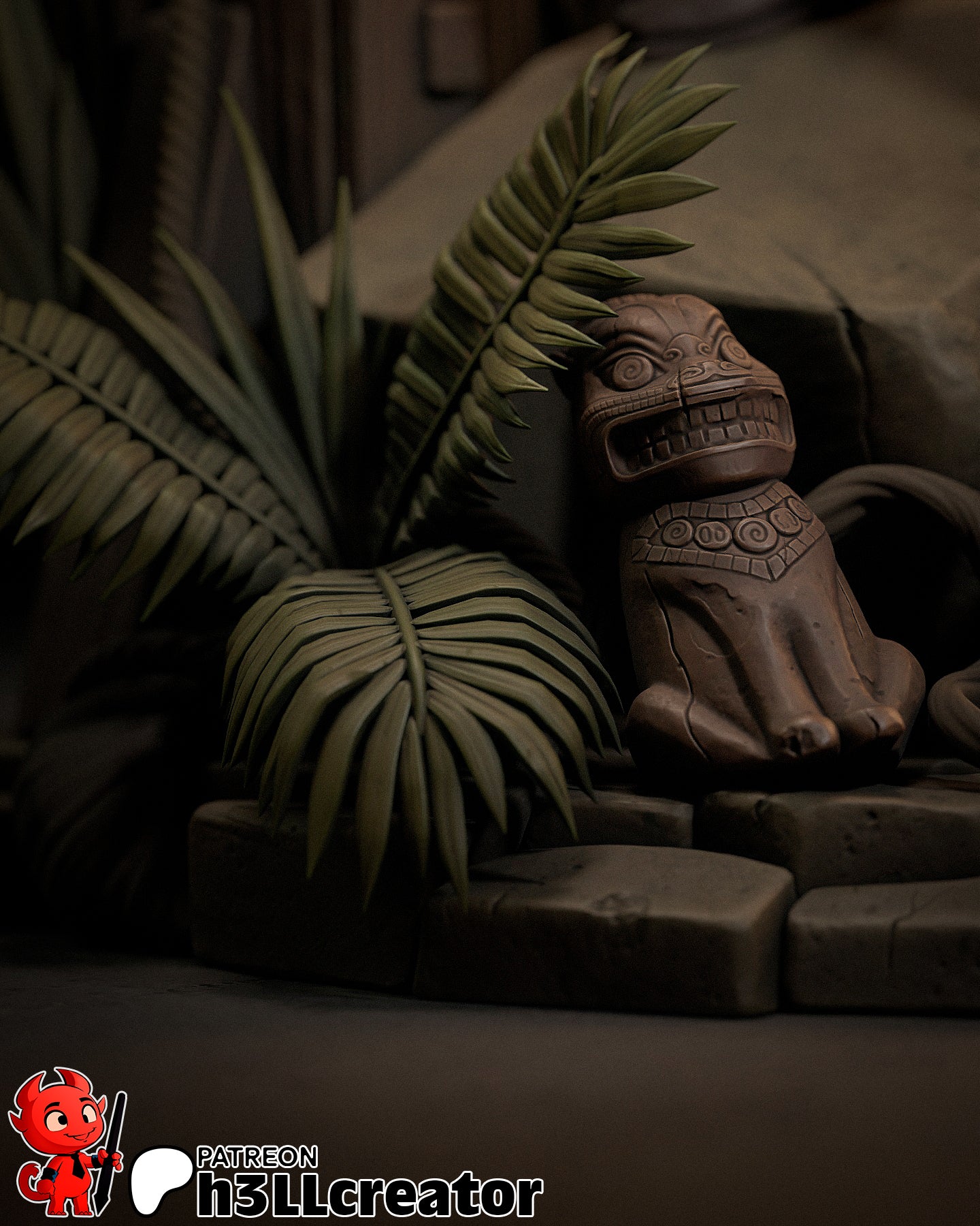 Indiana Jones (Indiana Jones) resin figure by h3LLcreator — studio render 14