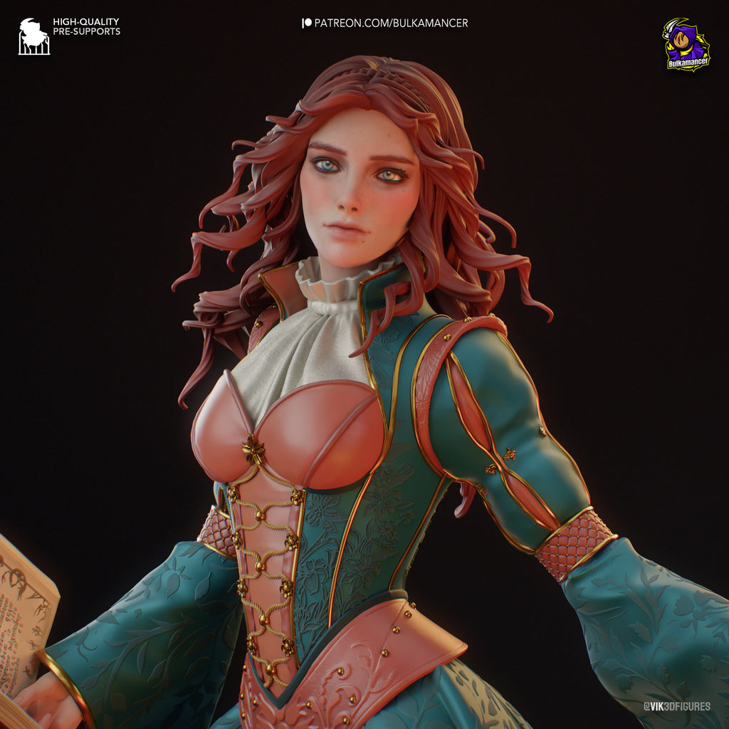 Triss Merigold (The Witcher) resin figure by Bulkamancer — studio render 6