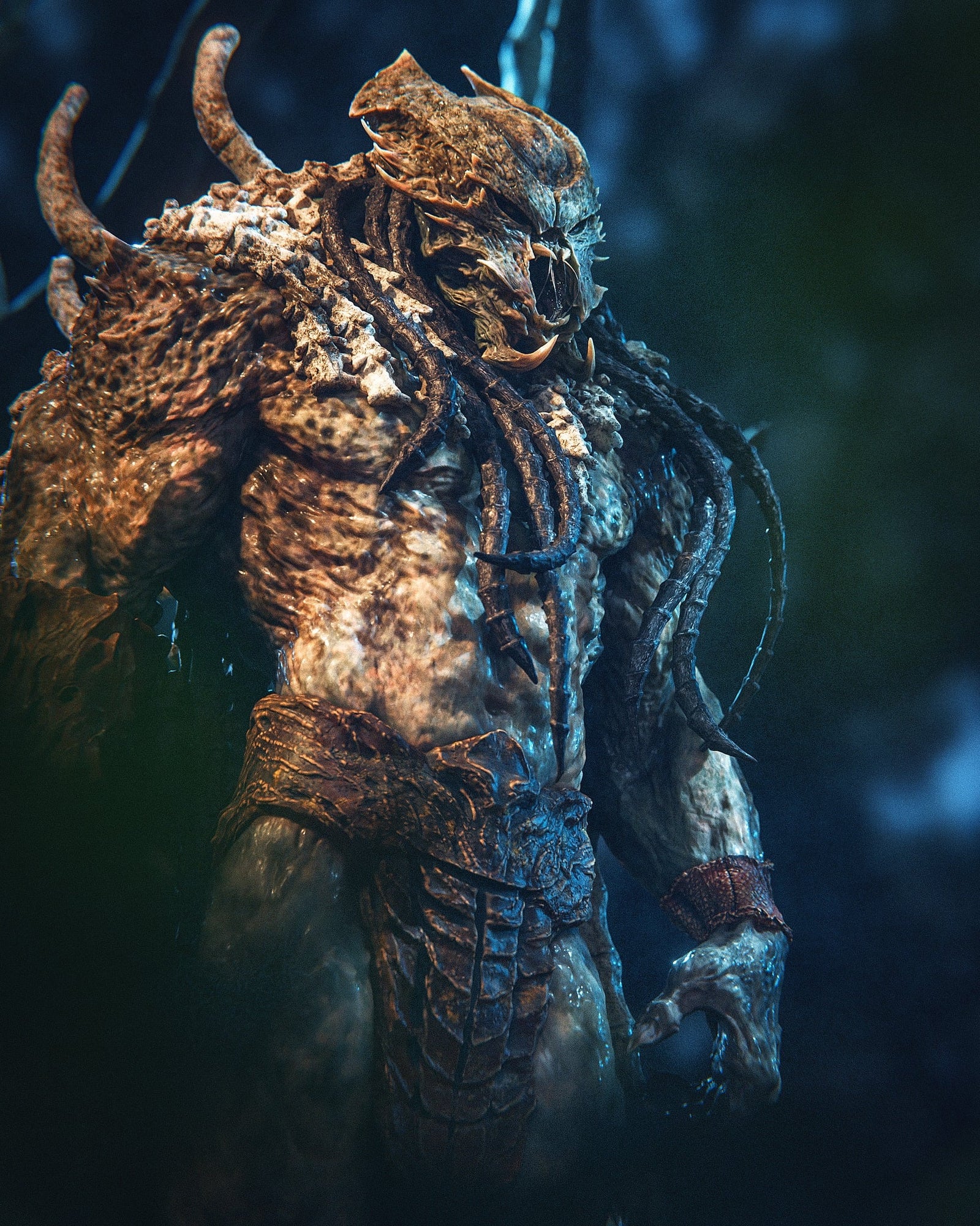 Predator (Predator) resin figure by CA 3D Studios — studio render 3