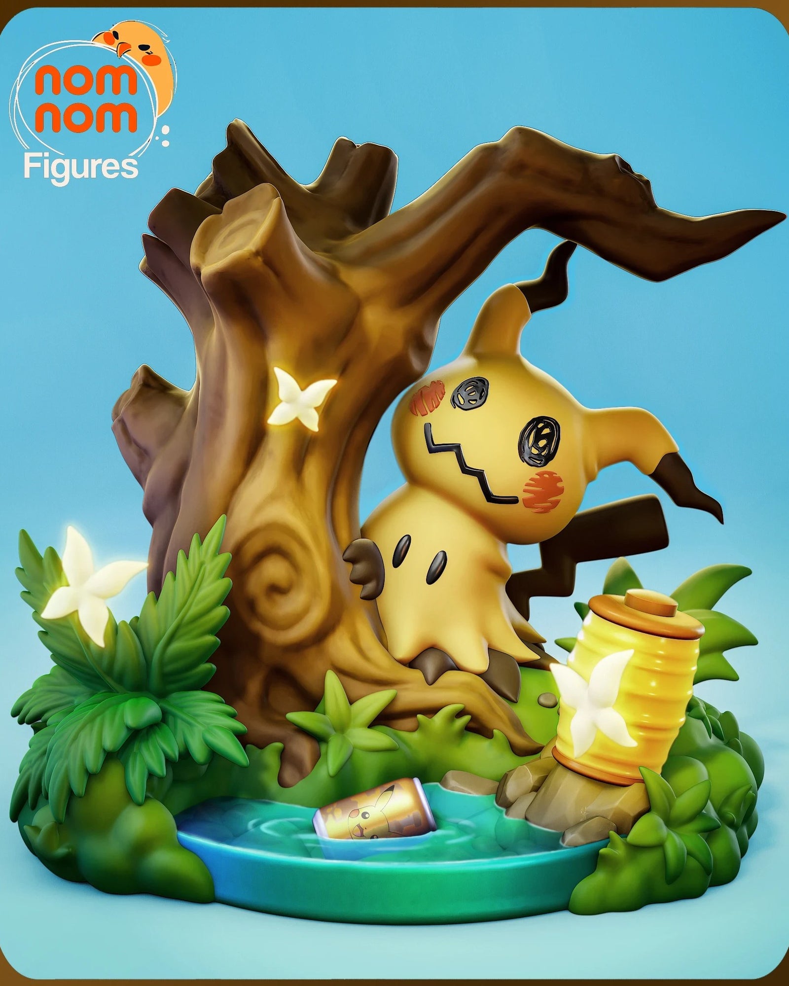 Mimikyu Pokemon Chibi resin figure by NomNom Figures — studio preview 1