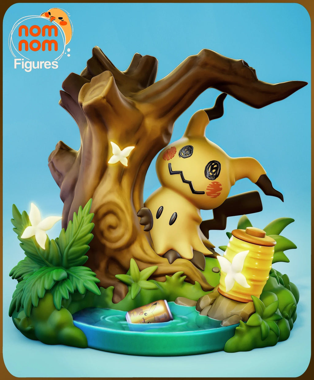 Mimikyu Pokemon Chibi resin figure by NomNom Figures — studio preview 1