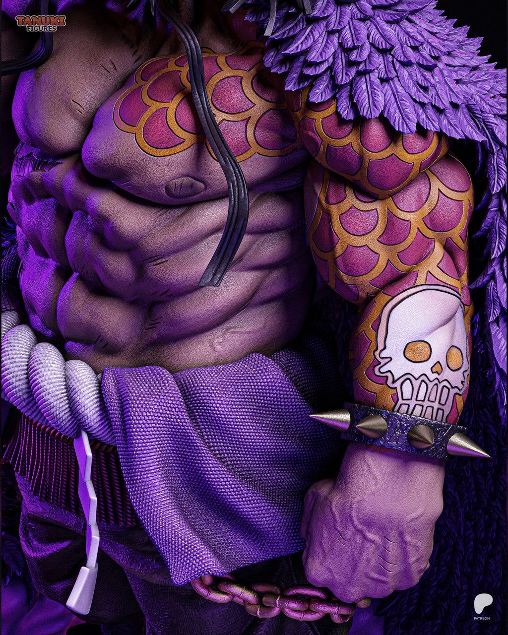 Kaido (One Piece) resin figure by Tanuki Figures — studio render 6