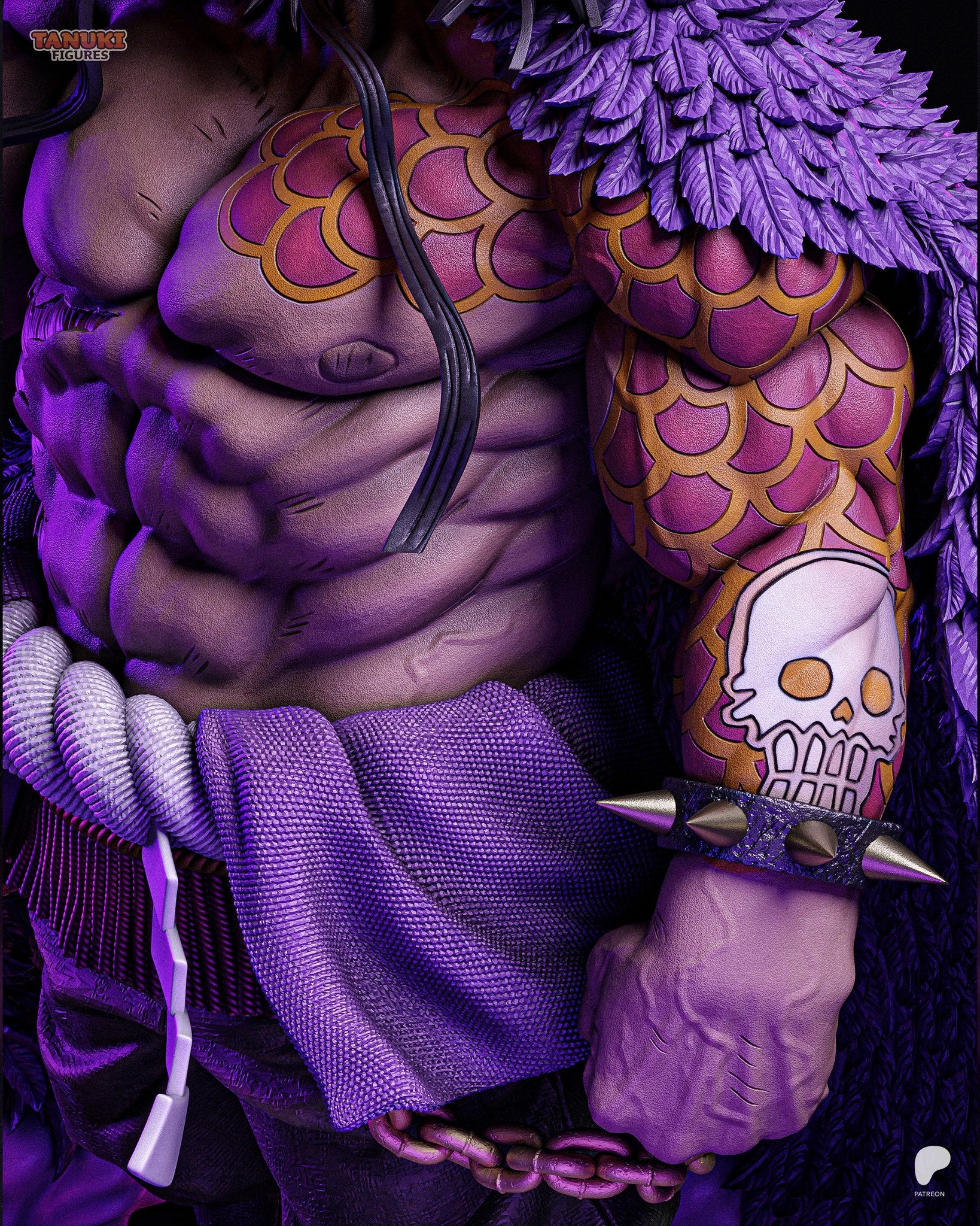 Kaido (One Piece) resin figure by Tanuki Figures — studio render 6