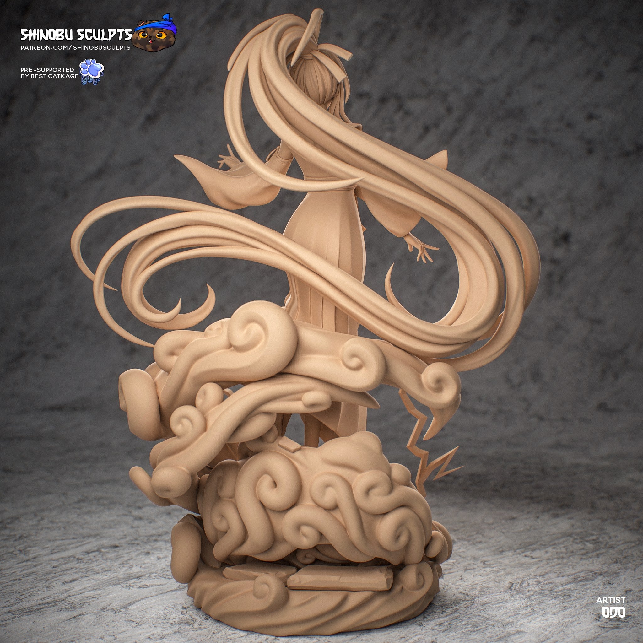 Akeno Himejima (High School DxD) resin figure by Shinobu Sculpts — studio render 7