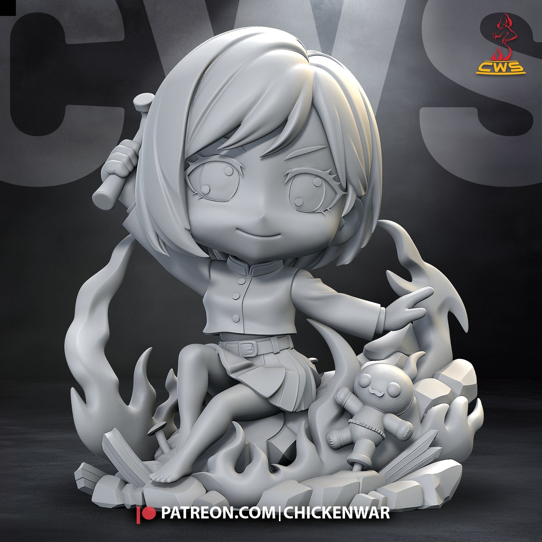 Nobara Kugisaki (Jujutsu Kaisen) resin figure by CW Studio — studio render 7