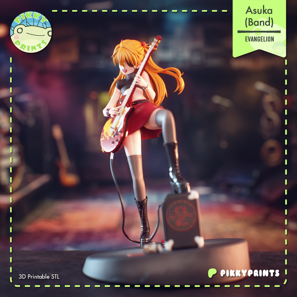 Asuka Langley (Evangelion) resin figure by PikkyPrints — studio render 4