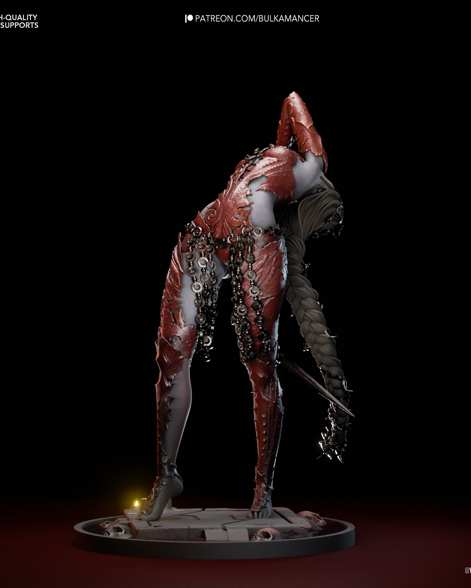 Orin the Red (Baldur's Gate) resin figure by Bulkamancer — studio render 4