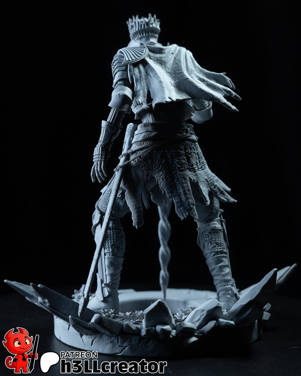 Soul of Cinder (Dark Souls) resin figure by h3LLcreator — studio render 13