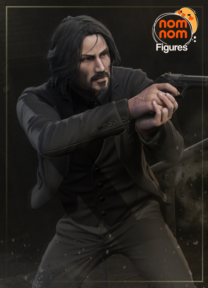 John Wick resin figure by NomNom Figures — studio preview 1
