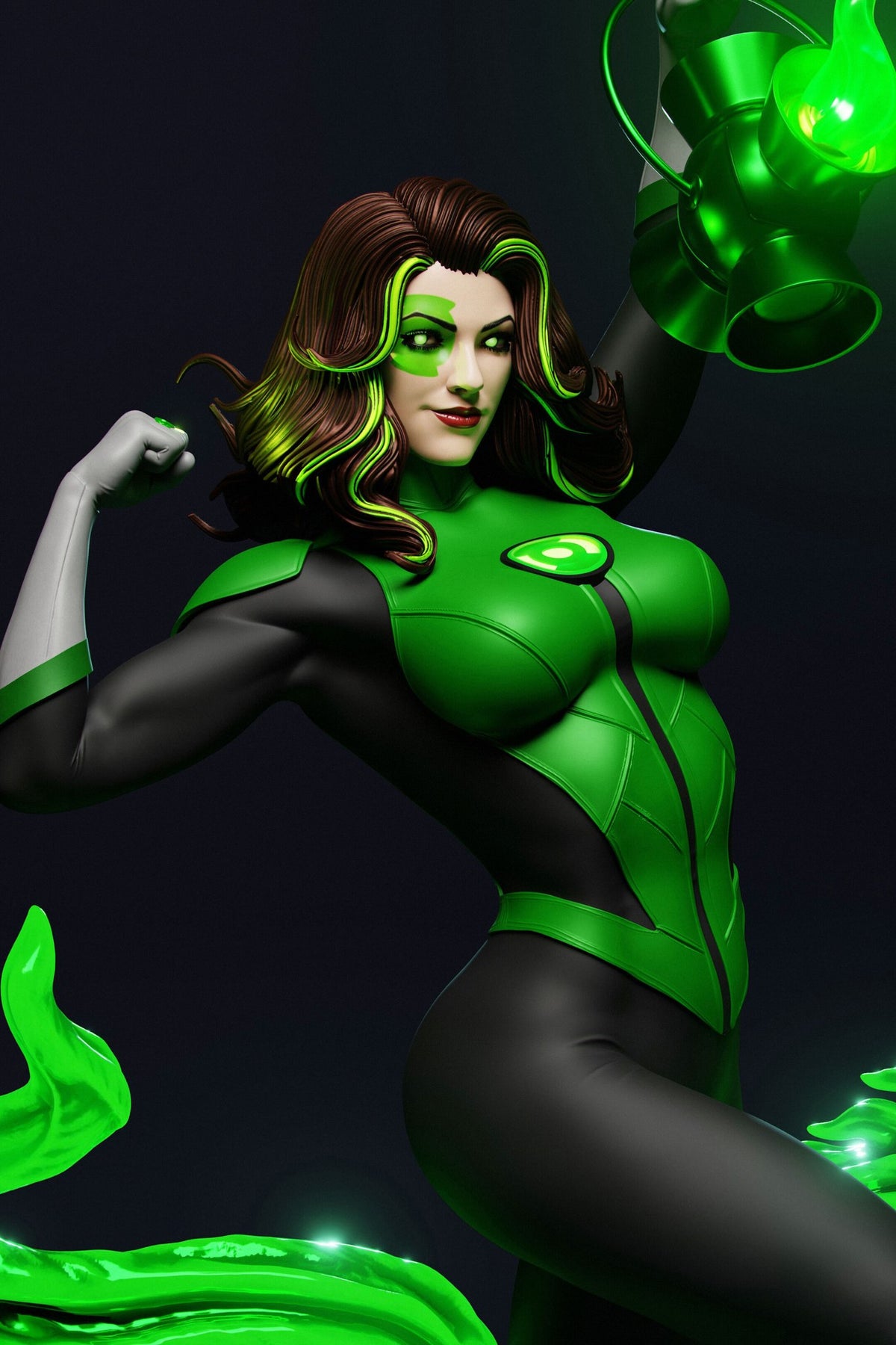 Jessica Cruz (DC) resin figure by Abe3D — studio render 4