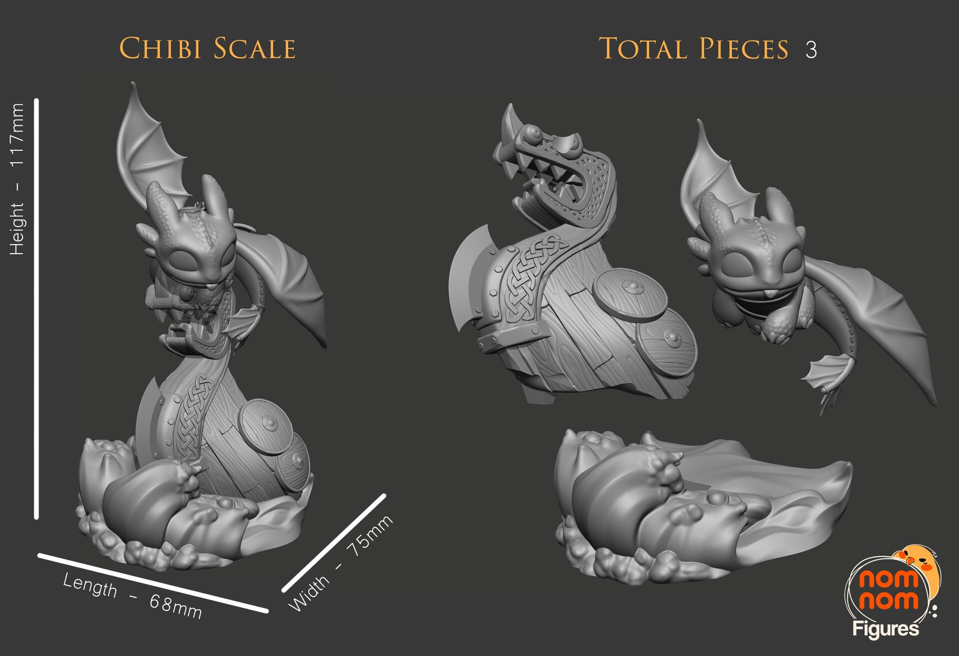 Toothless — studio render 2