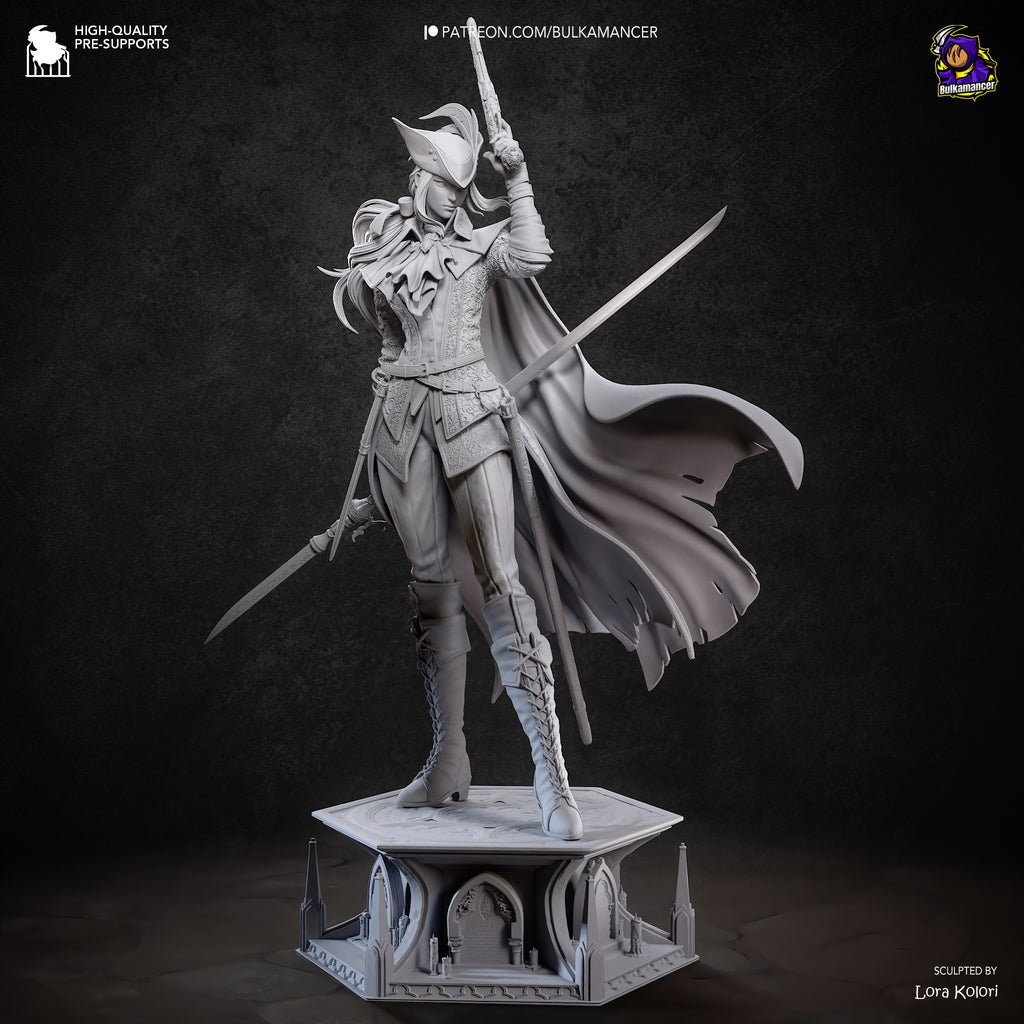 Lady Maria (Bloodborne) resin figure by Bulkamancer — studio render 17